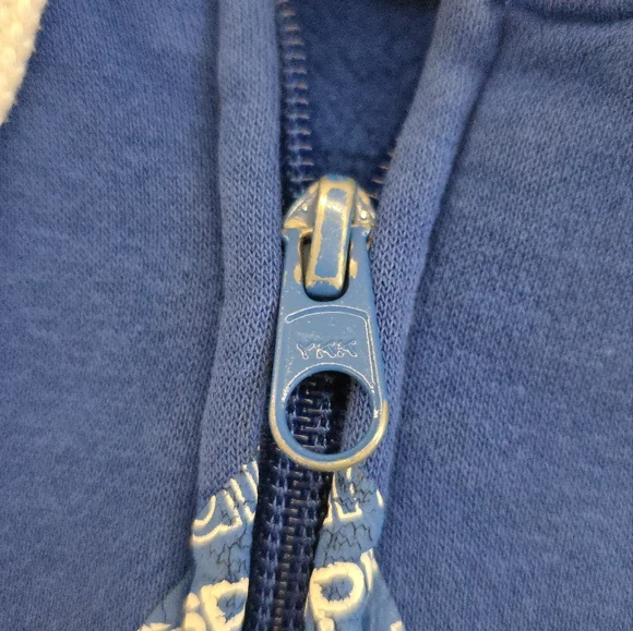 Adidas zip-up hoodie with a prominent Trefoil logo on the chest. size Medium EUC - Picture 7 of 7